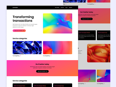 Landing page - Vibrant apple branding design graphic design modern ui ux vibrant webdesign