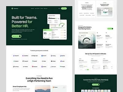 SaaS Website Design - HR Talent Hiring ai hiring remote saas saas ai saas website saas website design talent web design web ui web ui design website website design website designer