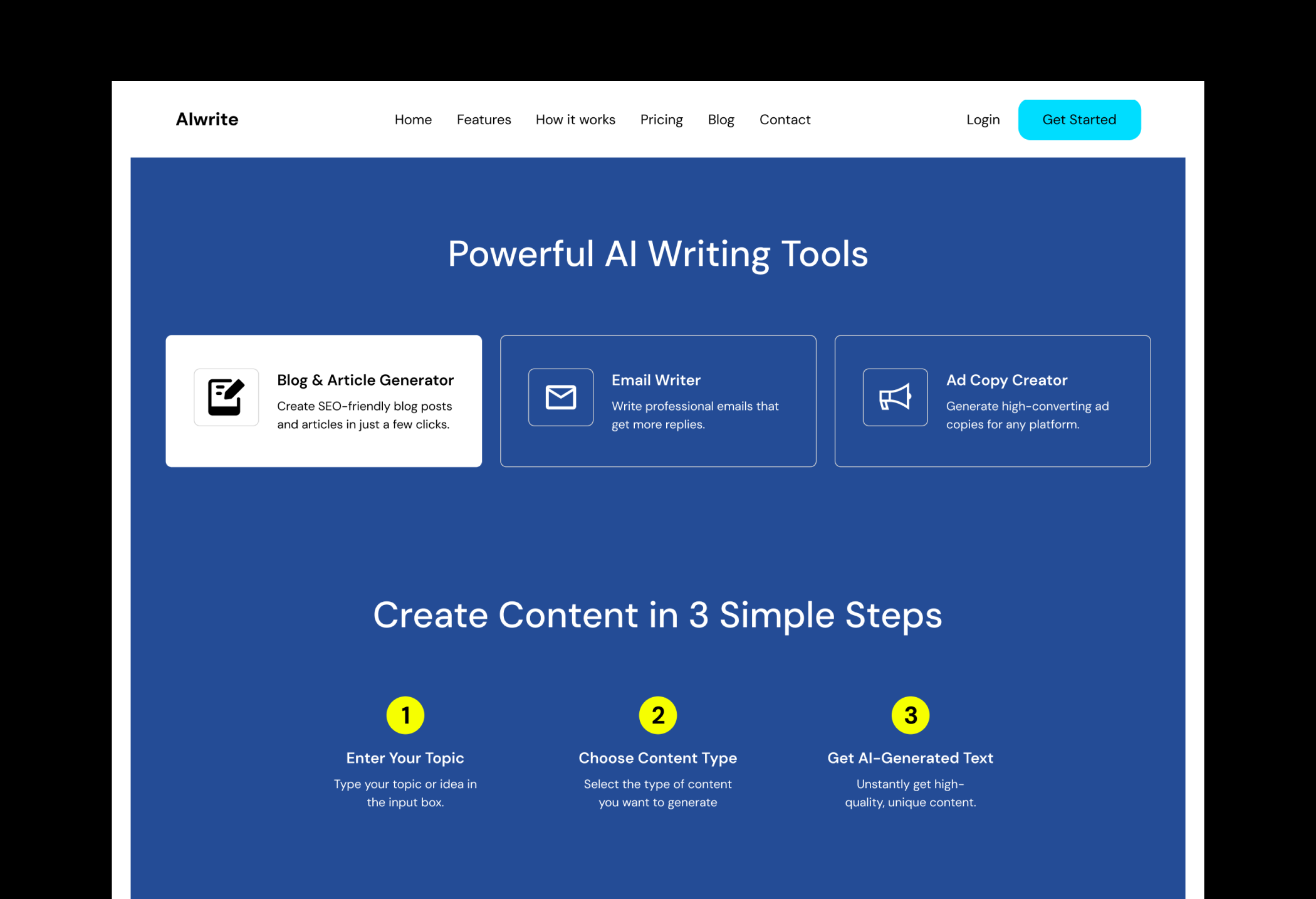Features AI writing assistant 2026 ai aiwritingassistant design features landing page ui uiux web website design