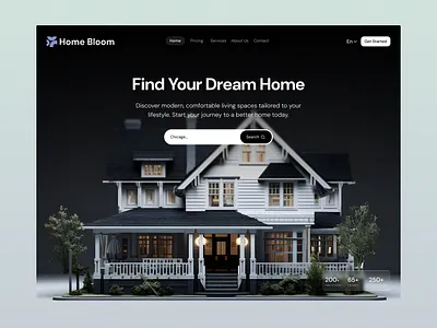 Luxury Real Estate Website Hero Section 3d hero page home luxury luxury design luxury real estate luxury ui luxury website product property website real estate real estate landing page real estate luxury real estate platform real estate website ui ui ux design