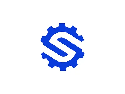 Letter S gear logo design branding design gear icon letter s letter s logo logo logos machine s vector