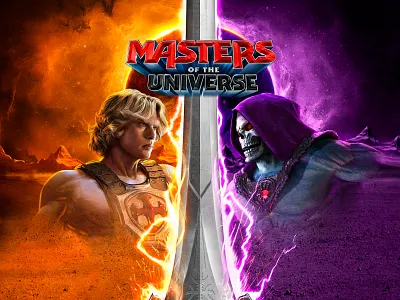 Masters of the Universe illustration packaging theatrical branding