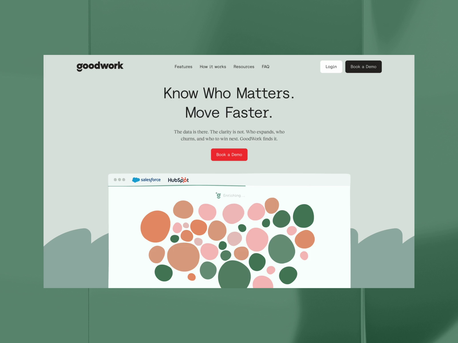 Example of GoodWork AI Marketing Website