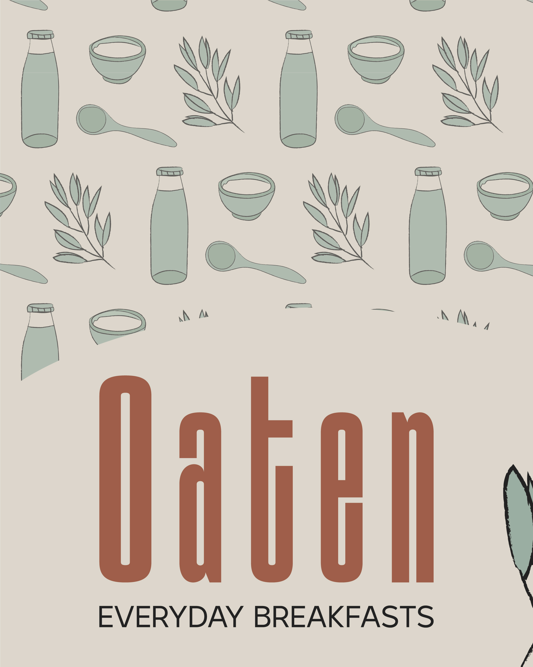 Oaten - Everyday Breakfasts branding graphic design logo package design