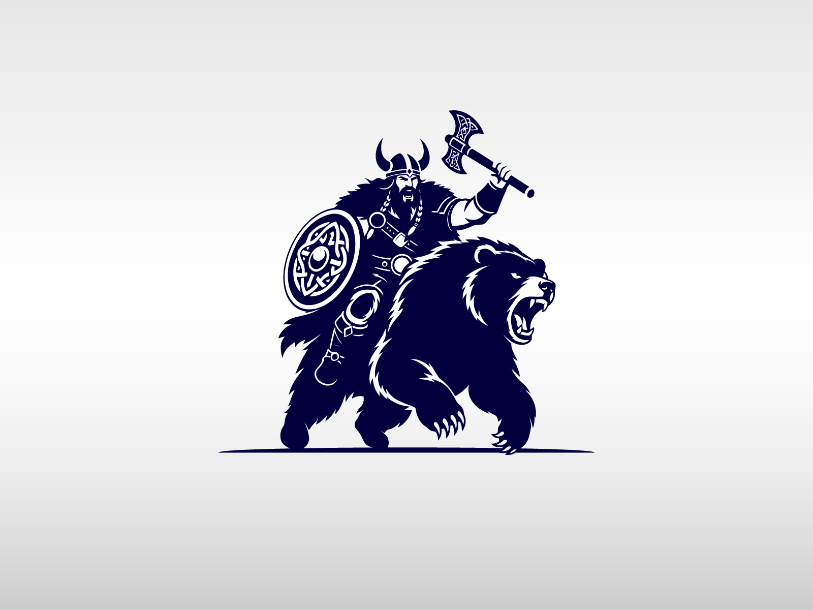 Bear & Viking Logo For Sale. agency agency america bear viking logo for sale. bear logo bear warrior company emblem financial logo for sale minimalist modern move powerpoint symbols warrior logo warriors wild zoo