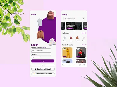 E-commerce App animation app e commerce figma motion design ui