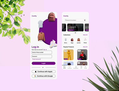 E-commerce App animation app e-commerce figma motion design ui