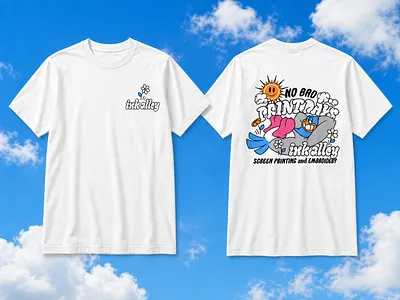 No Bad Print Days alley animaniacs apparel branding crumby flowers good feather graphic design illustration ink mockup pigeon print screen printing spring sun sunny t shirt vector art