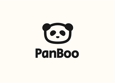 PanBoo logo design adobe illustrator branding design graphic design graphic designer illustration logo logo design panda panda logo typography vector