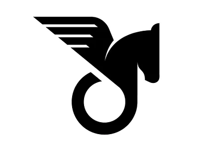 Pegasus Mobility branding horse icon logo pegasus wheelchair