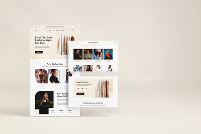 Fashion Landing Page design fashion landing page prototype sketching ui uxui web website