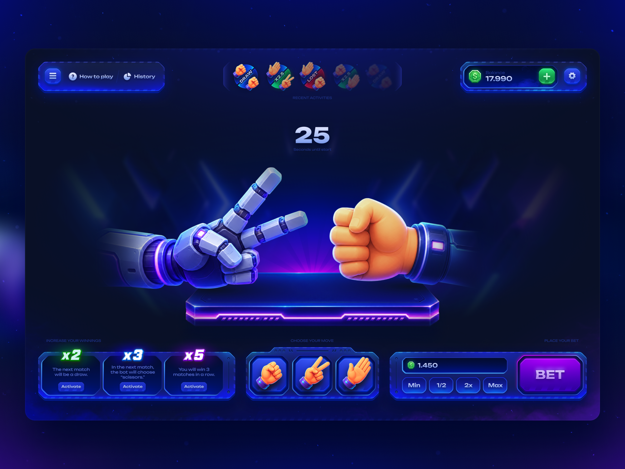Rock Paper Scissors - Casino Game