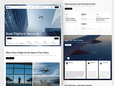Radius - Airplane Booking Landing Page airplane booking clean design flight flight booking flight booking website flight ticket flight website landing page plane ticket ticket booking travel travel website traveling ui vacation web design website
