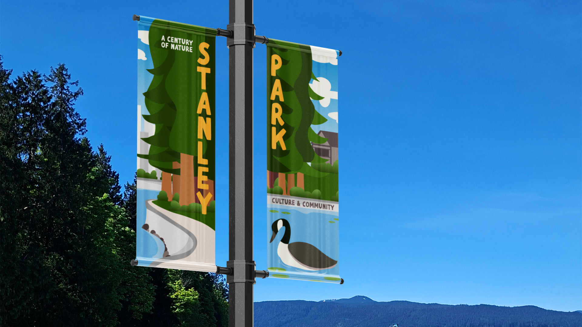 Stanley Park - Graphic Design Process adobe illustrator banner design british columbia design design drafts design project design research graphic design illustration poster design vancouver bc