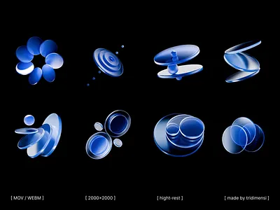 Circular Blue Abstract 3D Animation 3d 3d animation 3d asset abstract abstract animation blue brand identity branding circular loop animation looping animation motion graphics tridimensi ui design