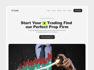 A Clean and Powerful Trading Platform Design crypto trading fintech design forex trading landing page design trading platform trading website ui design ux design web design
