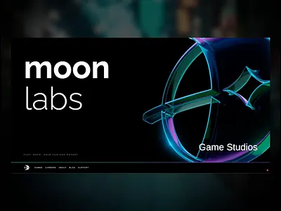 MoonLabs Website front end game gsap scroll ui website
