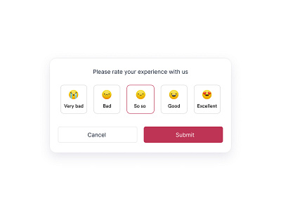 User feedback modal app design design dialog emoji feedback figma popup rate rating ratings review satisfaction snippets ui ui design user feedback ux