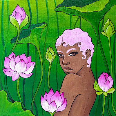 'Bloom' illustration painting