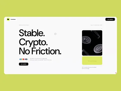 OneWhale Landing Page app crypto gsap ui wallet