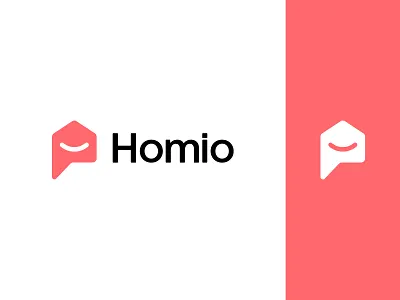 Homio — Logo Design ai logo app icon app logo branding clean logo digital brand futuristic logo home app home logo house logo minimal logo modern logo p lettermark real estate logo smart chat logo smart home speech bubble logo startup branding wordmark