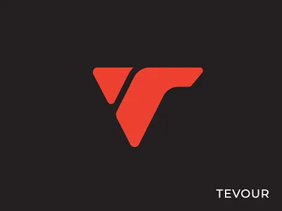 Tevour abstract logo app icon brand development brand identity branding letter logo logo logos