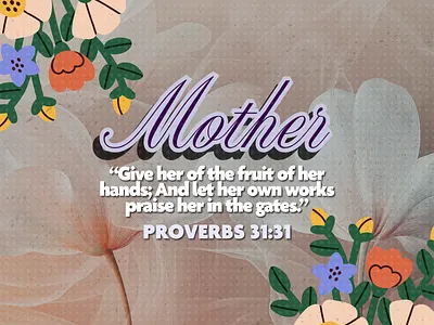 Mother's Day art artwork design designchallenge dribbble dribbblemothersday dribbblewarmup graphic design typography