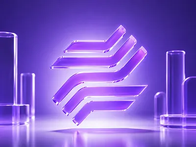 Nextel — 3D Glassmorphism Logo. 3d agency blender branding cinema4d color colorful glossy gradient graphic design logo modern rixlab saas startup