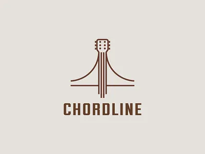 Minimal Guitar Logo with String Elements brandiderntity branding brandmark bridge logo companylogo design graphic design guitar string logo illustrator lineart logo logo minimal logo music brand mark