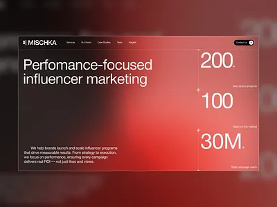 Influencer Marketing Website Design & Webflow Build animation branding design graphic design illustration influencer landing logo marketing motion graphics ui uiux web design webflow