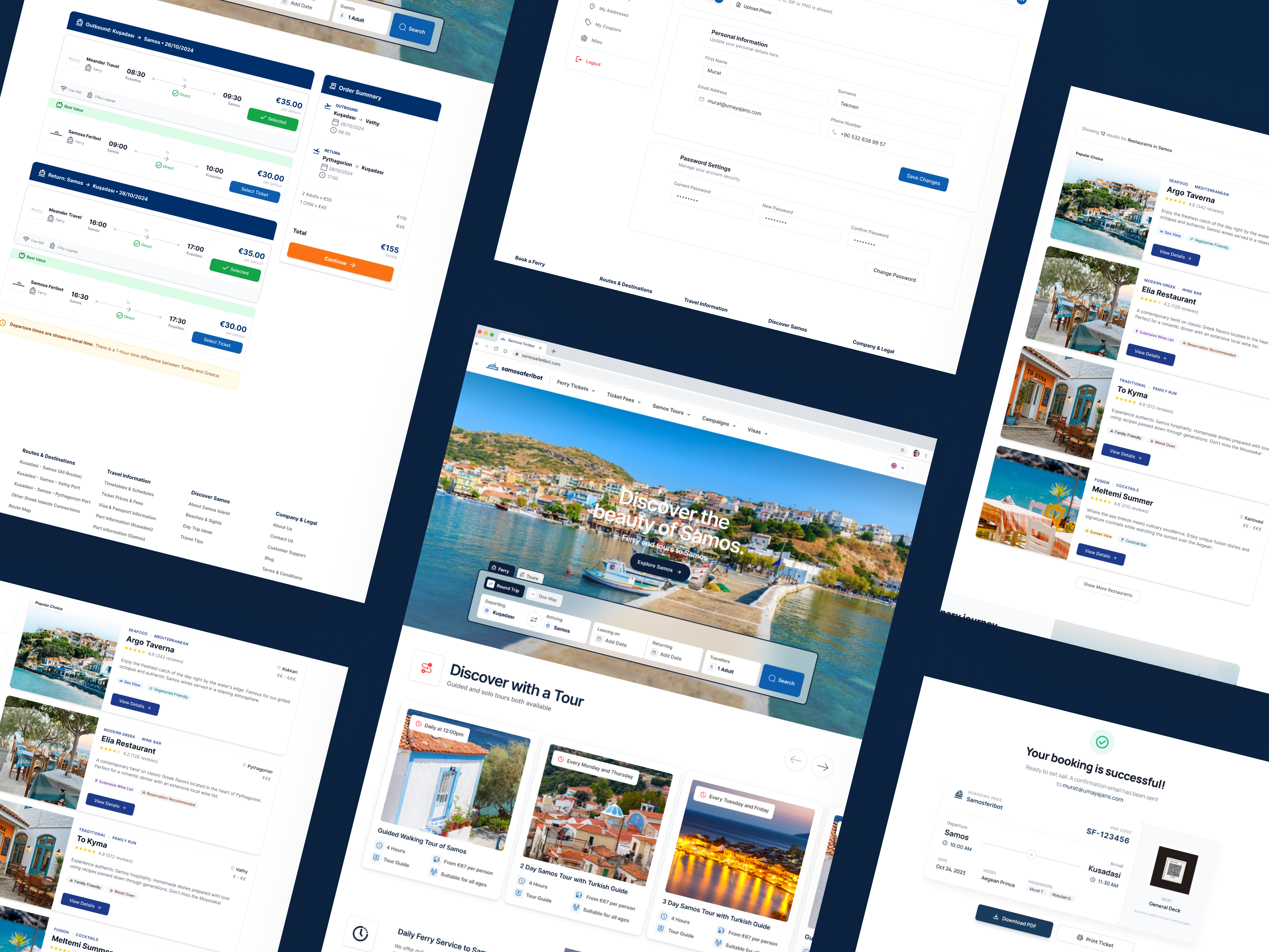 Example of Samosa Feribot — Ferry Booking & Travel Platform
