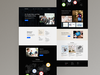 Creative Design Agency Landing Page company creative design hero landing page product ui uiux web website