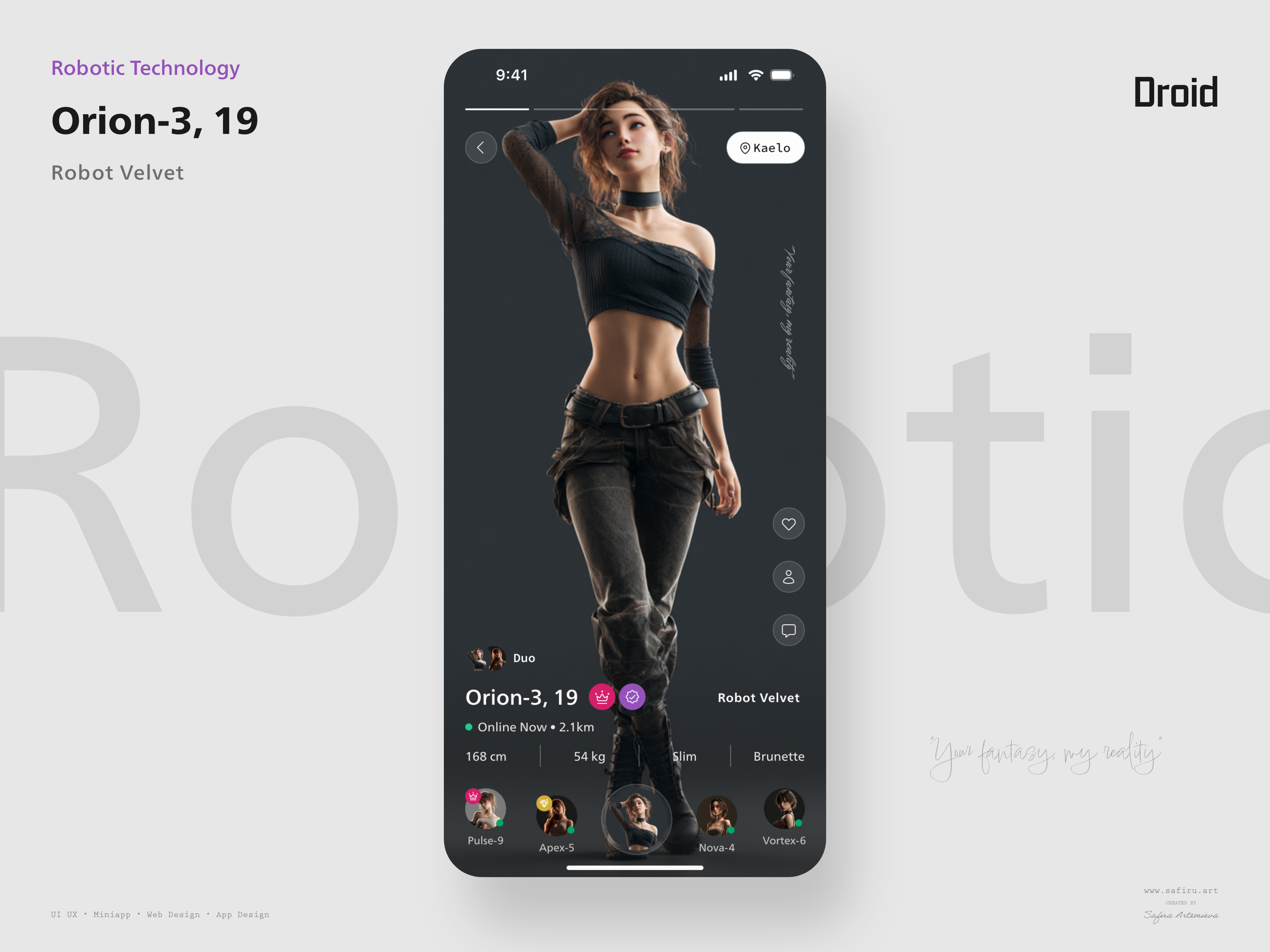 Example of Robot Dating App