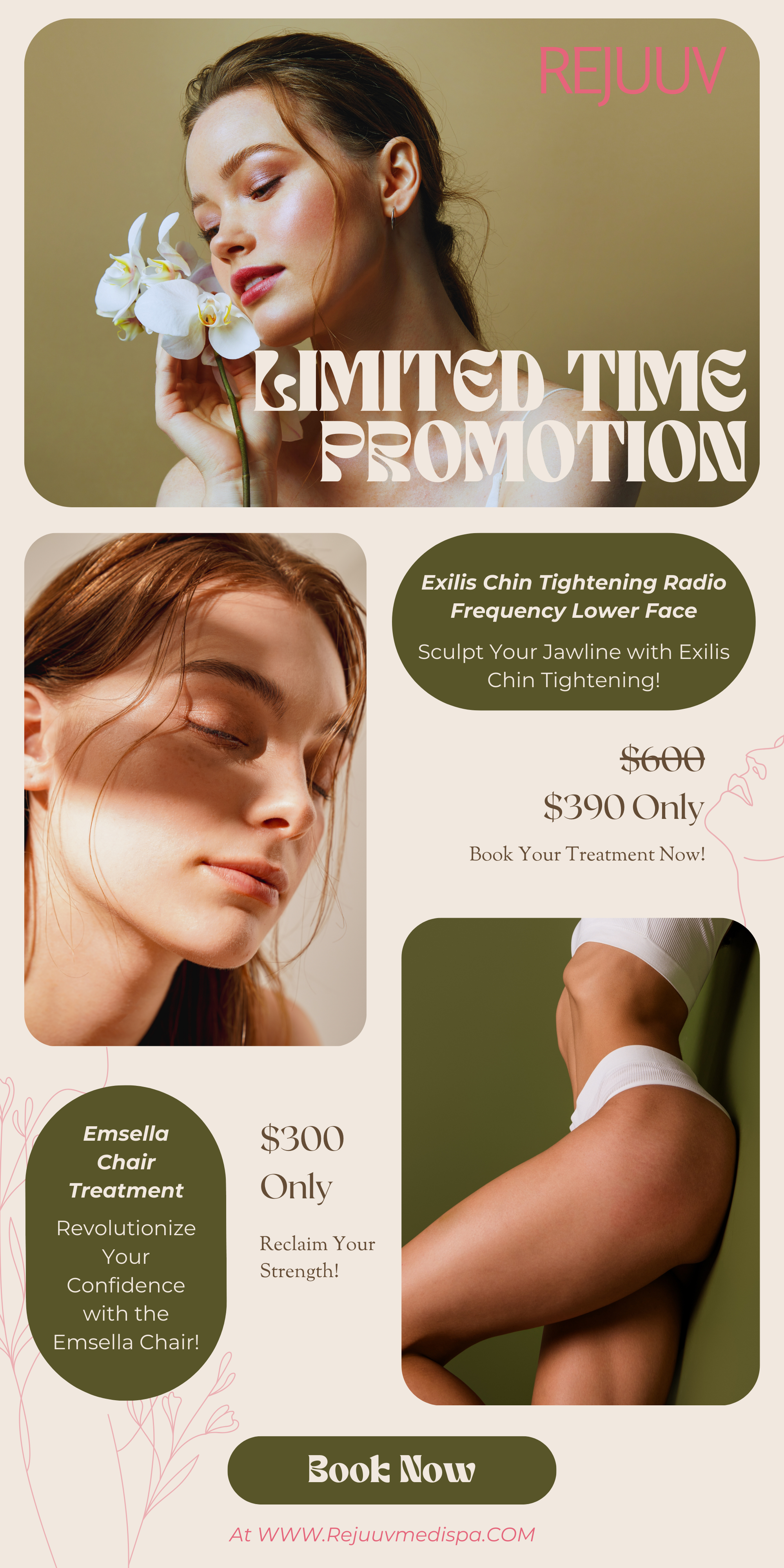 Rejuvv--Limited time promotion design graphic design illustration newsletter skincare