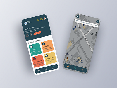 Emergency App Design graphic design ui