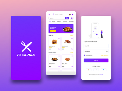 Food Delivery Apps app ui desing delivery apps design figma food app food delivery mobile apps loge in login mobile apps splash screen ui desing uxui