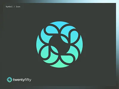 TwentyFifty - Unused Symbol Design accelerator branding climate dogpatch labs ecosystem platform energy environment green hub innovation ireland logo logodesign logodesigner mark net zero startup sustainability symbol wind