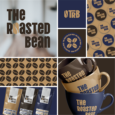 The Roasted Bean Brand Identity branding design graphic design logo vector