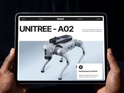 AI Robotics website landing page design ai ai landing artificial intelligence cleanui digital product intelligence landing page pixelean product design robot robotics robotics ui robotics website sahin mia ui inspiration uiux visual design