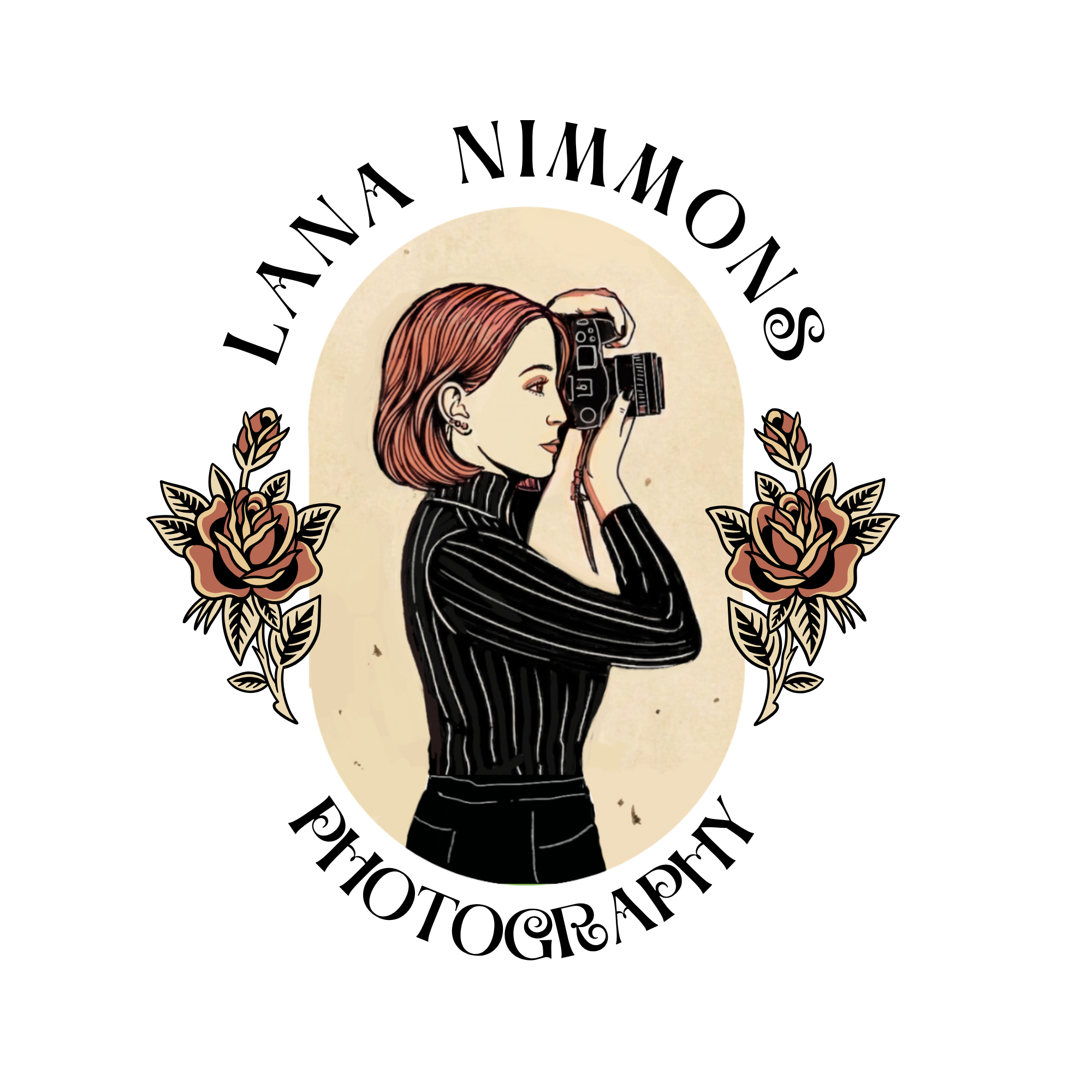 Wedding photographer Logo branding illustration logo photographer logo tattoo style vintage logo