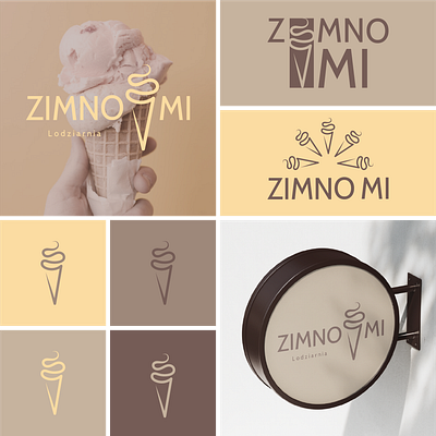 Zimno mi Logo branding design graphic design logo typography vector