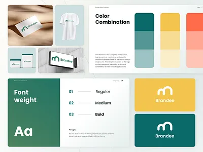 Brandee - Brand Guidelines for Bakery and Eatery Resto bakery brand brand guideline brandee design food guideline identity illustration letter b logo logo logo bakery logo branding ui design