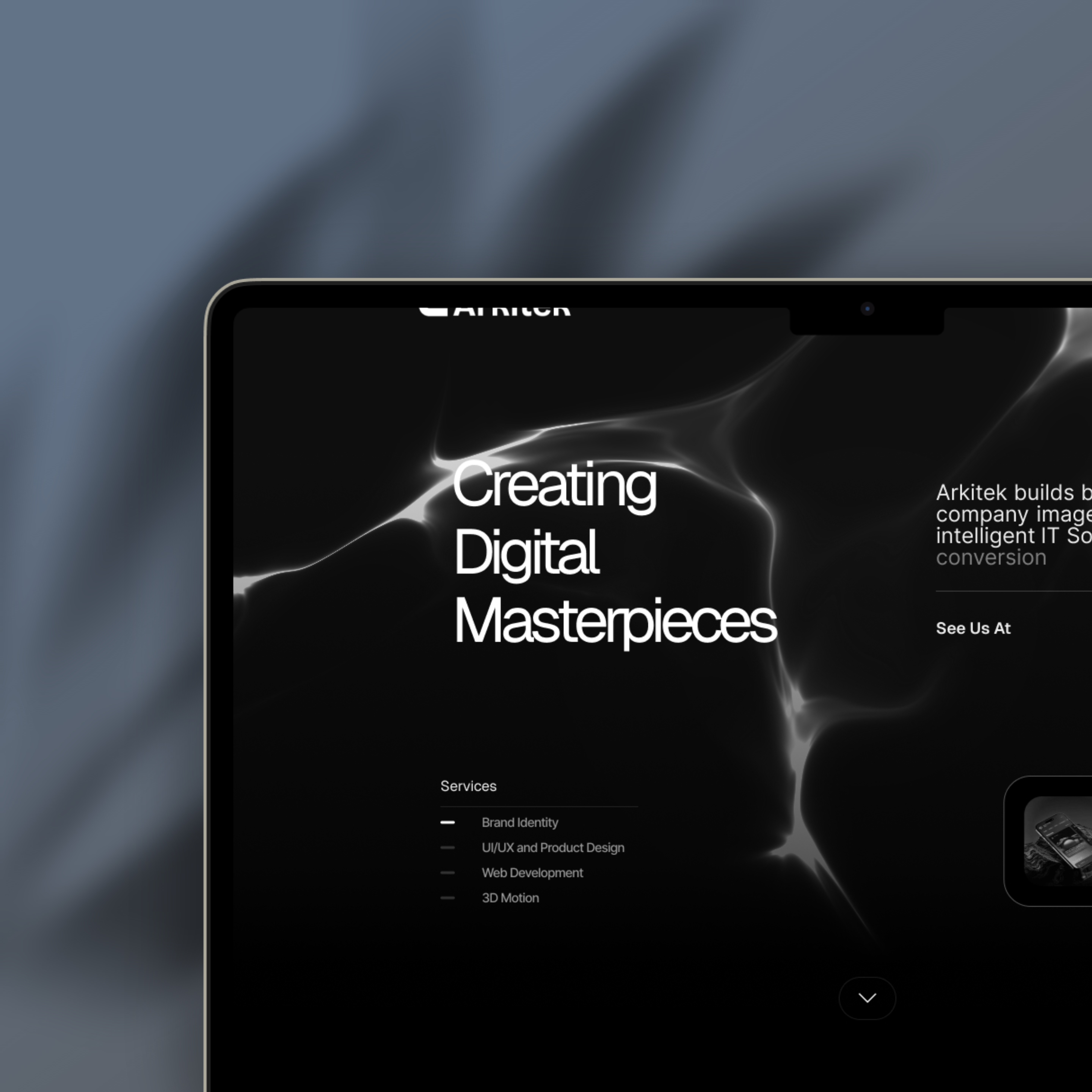 Digital Masterpieces landing page designed by Dev.MosabbiR 3d animation branding dashboard design figma graphic design illustration landing page logo motion graphics page ui ux