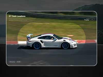 Porsche Experience | Web Design car design graphic design hero porsch race racecar track ui web website