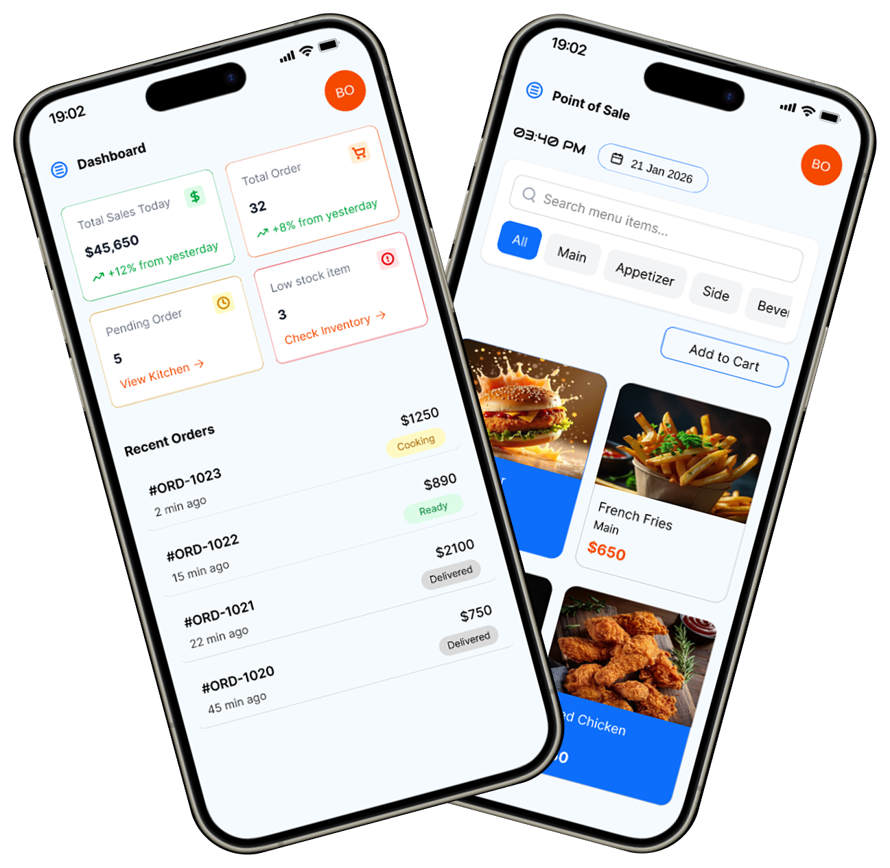 KB-OS — Restaurant POS & Operations Management Mobile App UI/UX app app design food order app kb os restaurent system ui