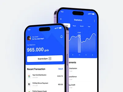 Fintech Wallet App UI Design android app design app ui inspiration blue ui design clean app ui crypto wallet design digital wallet design figma app design finance app ui finance ux design fintech app design fintech dashboard fintech ui ux ios app design mobile app design mobile banking design mobile ui design modern fintech design payment app design transaction app ui wallet app ui