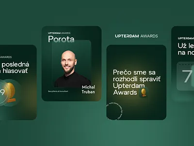 Upterdam awards 2025 social media posts awards conference ecommerce expo facebook influence instagram networking prize social media trophy upterdam win