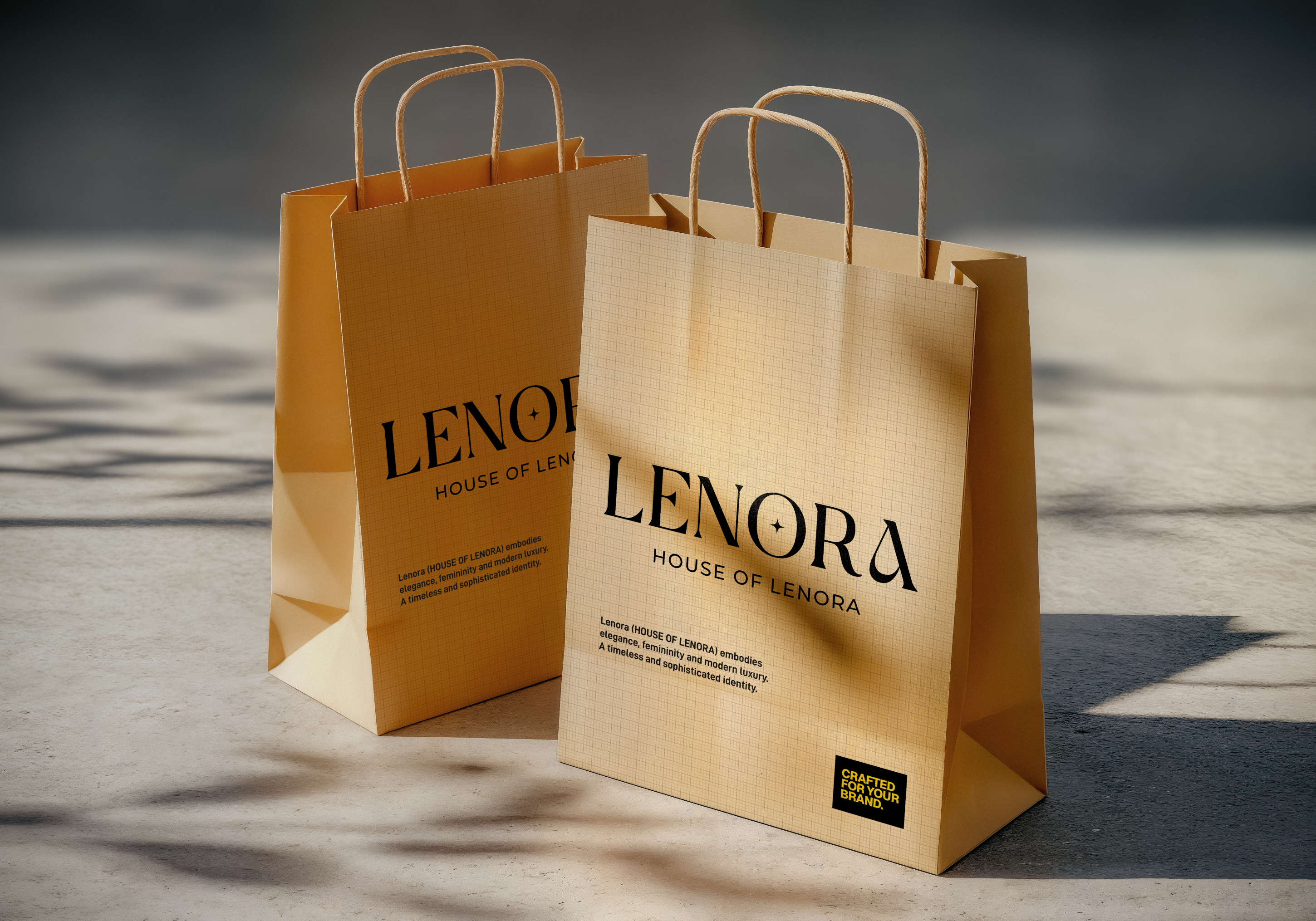 LENORA - Fashion Brand Identity branding fashion logo graphic design house of lenora lenora logo minimalist logo mode logo premium logo visual identity