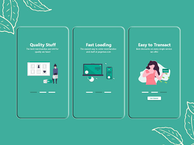 Onboarding Application app branding flat graphic design illustration minimal mobile mobile app onboarding ui ux