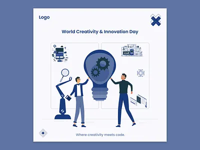 Think, Create, Inspire – World Creativity Day Poster adobe illustrator adobe photoshop artanddesign artdesign branddesign conceptdesign creativedesign creativity digitalart graphicdesign innovation inspiration marketingdesign moderndesign posterdesign uiuxdesign visualidentity worldcreativityday